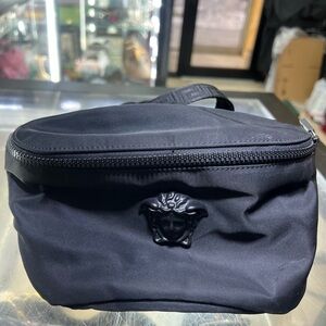 Versace Black Belt Bag for Men